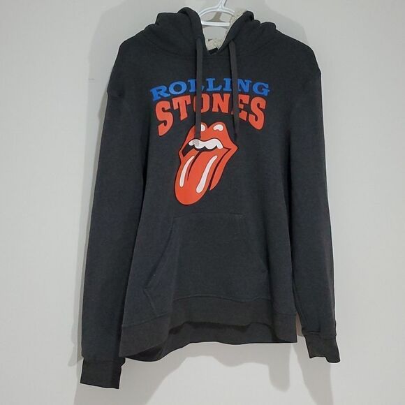 the Rolling Stones Tops - the Rolling Stones medium dark grey hoodie
